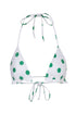 Casa de Nada Top / Green Polka - Ivory